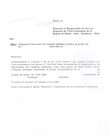 Demande d'ouverture de l'enquête